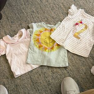 The Beaufort Bonnet Company Kids Short Sleeve Tees - Pink, Green, White